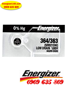 Energizer SR621SW-364; Pin đồng hồ 1.55v Energizer SR621SW-364 Silver OXide 
